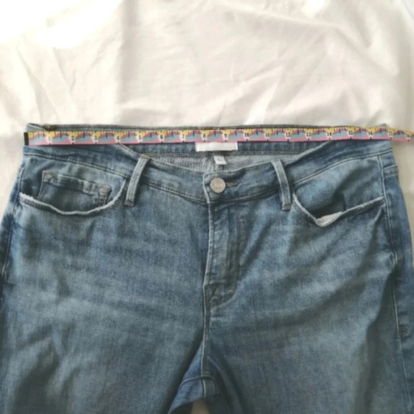 Frame Le Garçon Crop Boyfriend Straight Leg Jeans in Cebu Rips 29 - Picture 14 of 16